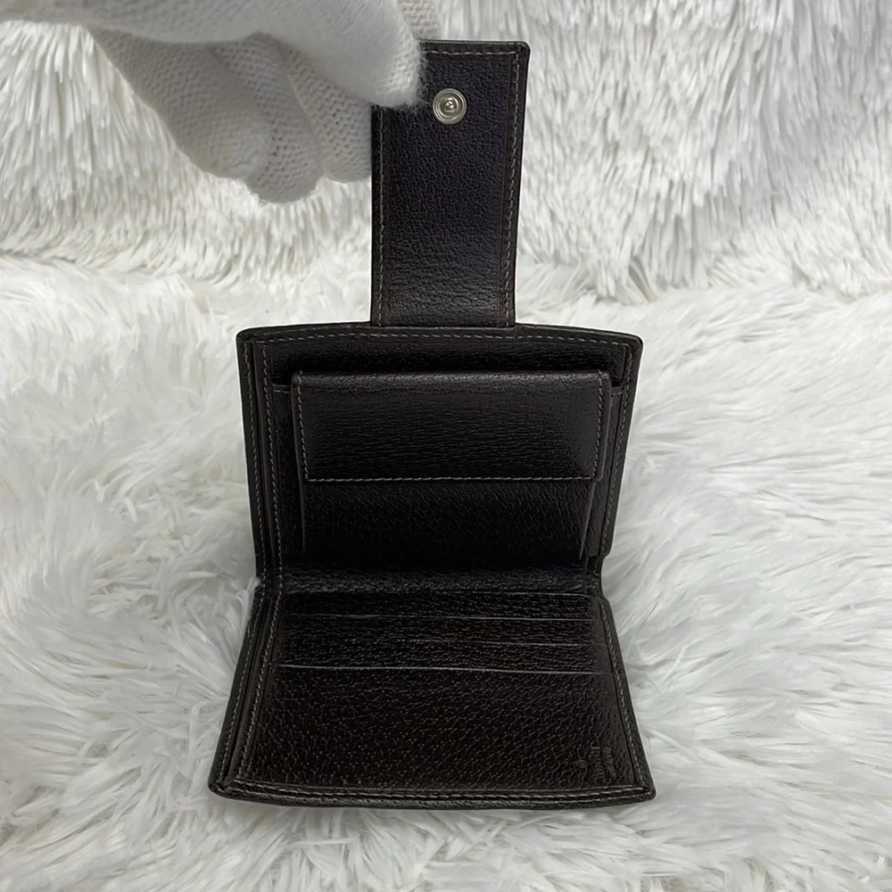 GUCCI BIFOLD MONOGRAM WEBLINE GG WALLET VGC - Picture 9 of 14